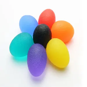 Groothandel Op Maat Gemaakte Kleur Gel Eivormige Bal Hand Oefening Knijp Bal