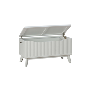 Faible MOQ, collection EVEREST, boîte à couvertures en bois massif, mobilier de chambre à coucher moderne, rangement durable - Product Image 1