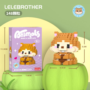 Popular Micro bloques de construcción figuras personaje de dibujos animados Animal modelo diamante Mini ladrillo Juguetes - Product Image 6