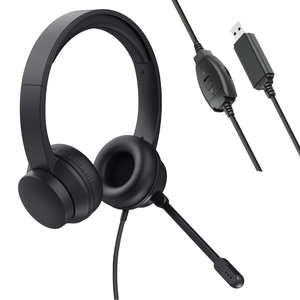 Auriculares USB con Cable y Micrófono con Cancelación de Ruido, Auriculares para Centro de Llamadas, para Computadora Portátil, Oficina, <span class=keywords><strong>Telemarketing</strong></span> - Product Image 1