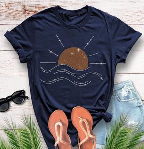 Nuovo arrivo <span class=keywords><strong>maglietta</strong></span> <span class=keywords><strong>nera</strong></span> aderente aderente in cotone pesante di alta qualità con strass fiore e lettera - Product Image 5