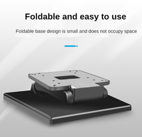 Nouveau support de bureau pliable et réglable pour moniteur, VESA 75/100 mm, écran de 13 à 24 pouces, charge maximale de 6,5 kg, inclinaison de 90 degrés, support de montage sur bureau
