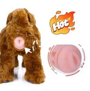 Giocattolo per Cani Realistico di Alta Qualità OEM, in Morbido Silicone con Pelliccia Sintetica, per il Periodo Fisiologico degli Animali Domestici, Partner per il Gioco Durante l'Estrusione e l'Accoppiamento - Product Image 1