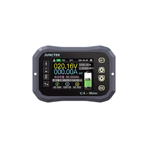 Juntek เครื่องวัดแรงดันไฟฟ้าแบตเตอรี่ลิเธียมมอนิเตอร์แสดงสถานะ400A KG140F รถยนต์12V KG-140F ความจุปัจจุบัน - Product Image 1