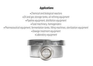 0-0.6bar 0-600bar น้ำมันซิลิกอนกลีเซอรีนสแตนเลสสตีล304สุขาภิบาลไดอะแฟรมเกจวัดความดัน1.6% FS - Product Image 2