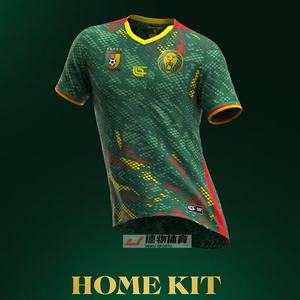 Kamerun Trikot 25/26 Nationalmannschaft Fußball Herren V-Ausschnitt 100% Polyester Spielerversion Fanversion Afrika-Cup Kurzarm - Product Image 2