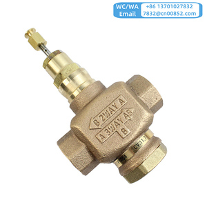 VÁLVULA DE GLOBO ROSCADA DE DOS VÍAS DE 2 VÍAS original Honeywell V5011P1004 1 pulgada DN25 BSPT PN20 Latón rojo en stock - Product Image 3