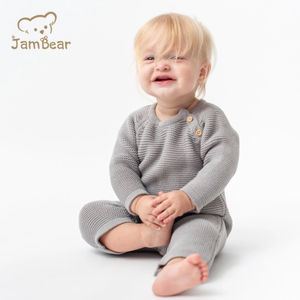 Nouveau-né pull Onesie bébé barboteuse tricot bébé dors 100% coton bio infantile tricot une pièce bébé <span class=keywords><strong>Nesie</strong></span> - Product Image 3
