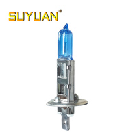 Ampoule automobile H1 super lumineuse 12V 55W, phares halogènes pour voiture avec bleu