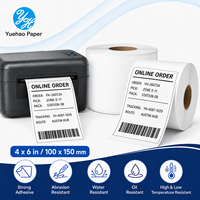 Etiquetas Adhesivas Térmicas Directas 100x150, Etiquetas de Envío Térmicas 4x6, Rollo de Etiquetas Térmicas Directas Autoadhesivas para Códigos de Barras