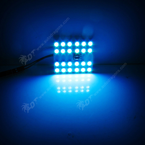 Lampe d'ambiance LED RGB 5050 SMD 15 24 36 pour intérieur de voiture, plafonnier, éclairage de lecture avec connecteur BA9S T10 à ressort - Product Image 6