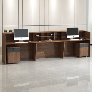 QT-01 Modern l Shaped Office Small pink <b>Reception</b> <b>Counter</b> Luxury Front Desk Small <b>Reception</b> Desk Modern Front Desk - Product Image 4