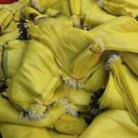 Zware, ademende verpakkingsnetzakken op maat, 10kg, 25kg, 50kg PP Leno-mesh zakken voor uien, aardappelen, groenten, fruit, sinaasappels, citroenen
