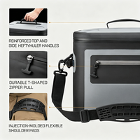 Sac isotherme souple et portable en TPU, petit format, étanche, avec fermeture éclair, pour le déjeuner, idéal pour les voyages, hommes et femmes