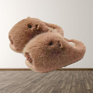 Nouveau Style pantoufles pour automne/hiver mignon pantoufles coton maison chaud à semelles épaisses pantoufles d'intérieur pour les femmes - Product Image 2