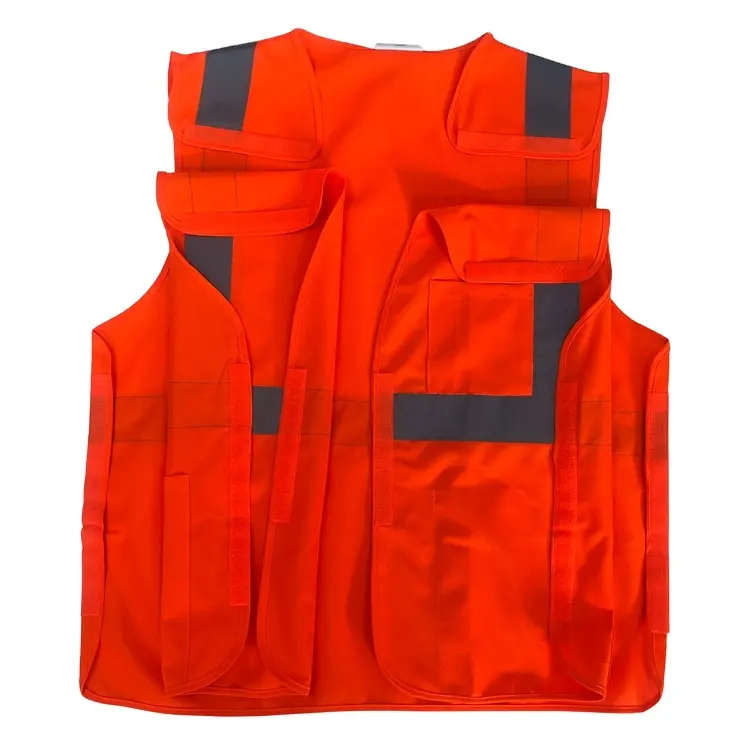 Gilets de travailleur de sécurité Vêtements réfléchissants à haute visibilité Gilet réfléchissant de sécurité routière de construction