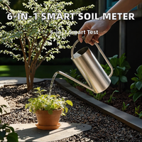 Nouveauté : Testeur de sol intelligent 6-en-1 avec sonde remplaçable pour mesurer l'humidité, la luminosité, la fertilité du sol