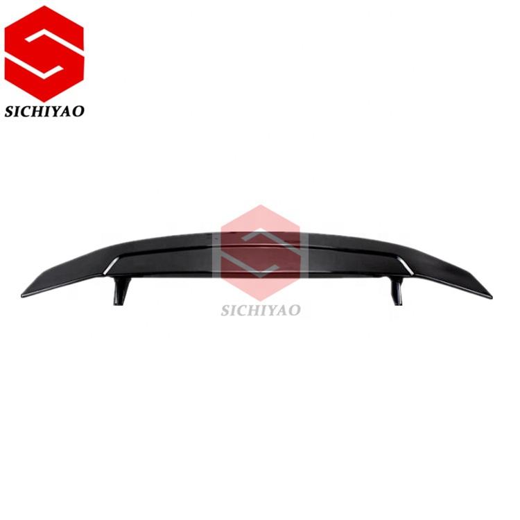 NERO OPACO SPOILER Posteriore Labbro Tronco Coperchio Aileron Levre Per - Foto 7