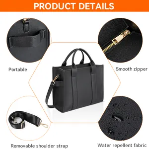Индивидуальные Высококачественные легкие и модные черные женские Сумки из искусственной кожи, сумка-тоут через плечо для женщин