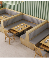 Table de canapé inclinable sur mesure avec rangement pour restaurant de burgers et maison de thé