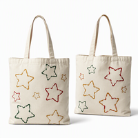Sac fourre-tout en toile pour les fêtes de fin d'année, articles en stock, solution d'impression personnalisée pour les commandes de volumes variés