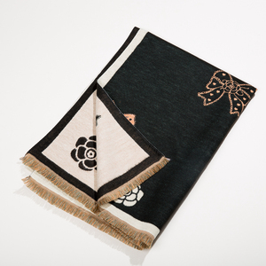Haute qualité 2025 nouveau hiver arc imprimé écharpe chaud épais femmes luxe foulards châles fabricant - Product Image 3