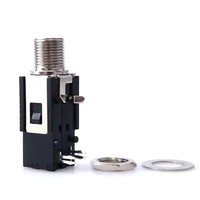 Connecteur de Microphone de sortie stéréo PJ-606A de haute qualité 6.35mm prise de son automatique pour ampli de guitare et haut-parleur PCB Mount