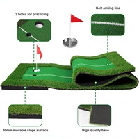 EVA Putting Green tapis d'entraînement pliant portable intérieur/extérieur aide à l'entraînement au swing rugueux épaissi
