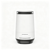Humidificateur avec protection contre le manque d'eau, commande par bouton, 3 niveaux de brume, humidification automatique en mode veille, minuterie 2/4/6/8H, sécurité de levage du réservoir d'eau