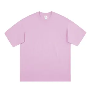 공장 도매 헤비급 숙녀 티셔츠 사용자 정의 로고 프린트 캐주얼 O 넥 일반 빈 티셔츠 여성 반소매 티셔츠