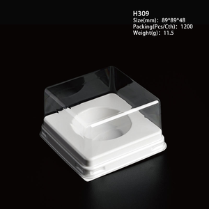 Tùy Chỉnh Rõ Ràng Vuông Nhựa Pet Bao Bì Với Dập Nổi Cho Cupcakes Bánh Nướng Bánh Nướng Bánh Trứng Tarts-Thực Phẩm Lớp Tráng Miệng Bánh Nắp - Product Image 6