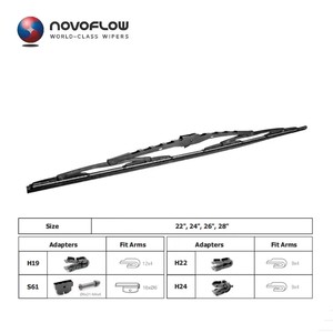 Lame d'<span class=keywords><strong>essuie</strong></span>-<span class=keywords><strong>glace</strong></span> NOVOFLOW pour camion, haute performance, pour modèles Volvo, Mercedes-Benz, Scania, Iveco - Product Image 1