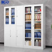 Armoire de classement mobile moderne en métal avec roulettes réglables et verrouillables pour le rangement de documents et de dossiers sous le bureau, à la maison ou au bureau