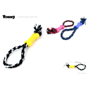 Jouet en corde de coton Yommy 32cm pour chiens, jouet à mâcher pour animaux de compagnie - Product Image 1