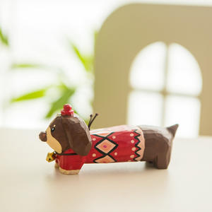 Giocattoli per bambini GOOD MD-015, artigianato in legno, accessori per cani a forma di salsiccia, decorazione creativa da scrivania, ornamento in scala 1/12 per bambini dai 7 ai 12 anni - Product Image 1