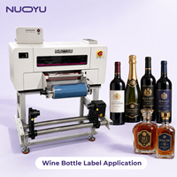 Nouvelle imprimante UV DTF format A3 30 cm pour étiquettes de bouteilles de vin, machine de transfert d'autocollants à tête unique, encre blanche haute opacité, CE RoHS