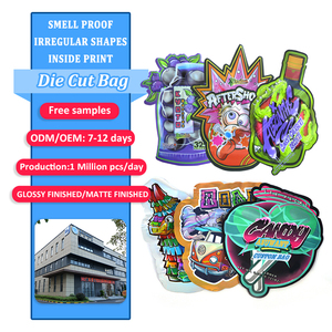 Tùy chỉnh in nhiệt con dấu 3.5 28g 1oz kẹo doypack mùi bằng chứng đứng lên túi nhựa bao bì Mylar <span class=keywords><strong>Ziplock</strong></span> Túi - Product Image 5