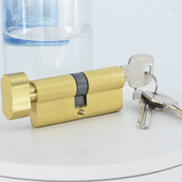 Cilindro de Cerradura de Seguridad Europeo de Alta Calidad, Personalizado, 100/105/110/120 mm, Juego de Cerradura de Giro y Llave con 3 Llaves
