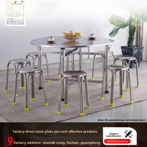 Mesa de comedor plegable de acero inoxidable, muebles modernos <span class=keywords><strong>para</strong></span> el hogar <span class=keywords><strong>para</strong></span> <span class=keywords><strong>10</strong></span> <span class=keywords><strong>personas</strong></span>, tocadiscos <span class=keywords><strong>para</strong></span> banquetes rurales - Product Image 2