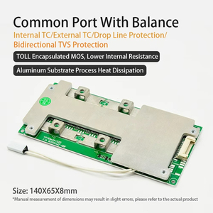 Système de gestion de batterie (BMS) pour batteries lithium-ion 7S 8S LiFePO4 24V 60A 80A 100A 120A 150A avec NTC pour outils électriques - Product Image 4