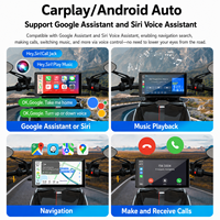 Motorcycle/Rider Wireless CarPlay Android Auto Layar Navigasi All-in-One 6-inci dengan Pengunci Lepas Cepat Garansi 1 Tahun