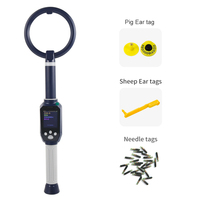 Lecteur RFID longue portée 134,2 kHz HDX FDX-B 2,4 G pour balises auriculaires d'animaux, bétail, bovins, ovins, scanner, lecteur de balises auriculaires pour animaux