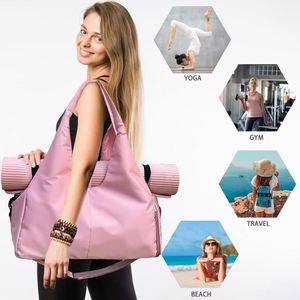 Muestra gratuita: Bolsa compacta para colchoneta de yoga grande con bolsillos y correa para el hombro, unisex. - Product Image 4