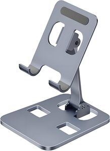 MINI Cell Phone Accessories Aluminum Adjustable Foldable <b>Tablet</b> PC Mobile Phone <b>Stand</b> Holder <b>for</b> Office Desk - Product Image 1