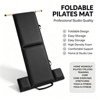 Tapis de yoga et de Pilates professionnel pliable, qualité studio, tapis d'exercice pliable, accessoires Pilates, tapis pliable avec poignées