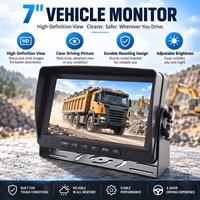 Système de caméra de recul pour voiture avec moniteur HD 7 pouces, vision nocturne claire, caméra de recul étanche, kit de stationnement pour camion, camping-car, remorque