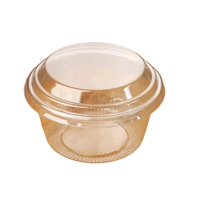 Mini Transparente PET Cupcake-Kuchenboxen Einzelne Dessert-Klare Mini-Kuchenverpackung für Einweg-Plastikbox mit Deckel