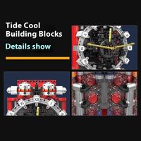 Mould King 10159 RC Cyberpunk Clock Ornament 3181Pcs Technical Building Blocks DIY Assembly Decorative Hobby Toy for Collection