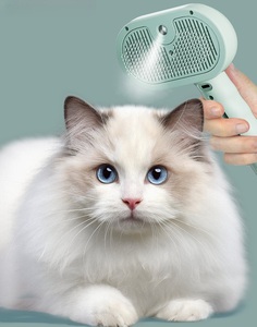 Elektrik sessiz 4-in-1 kedi bakım fırçası kendini temizleme anti-statik taşınabilir etkili Pet buharlı fırça uzun saç ve köpekler için - Product Image 2