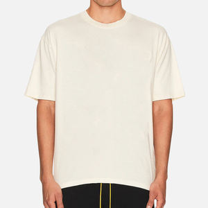 ผู้ผลิตเสื้อยืดคอกลมทรงหลวมแบบดรอปโชว์เดอร์ ดีไซน์ใหม่ เสื้อยืดเปล่าทรงโอเวอร์ไซส์สำหรับผู้ชาย เนื้อผ้าหนา เสื้อยืดทรงบ็อกซี่แบบครอปสั่งทำได้ - Product Image 3